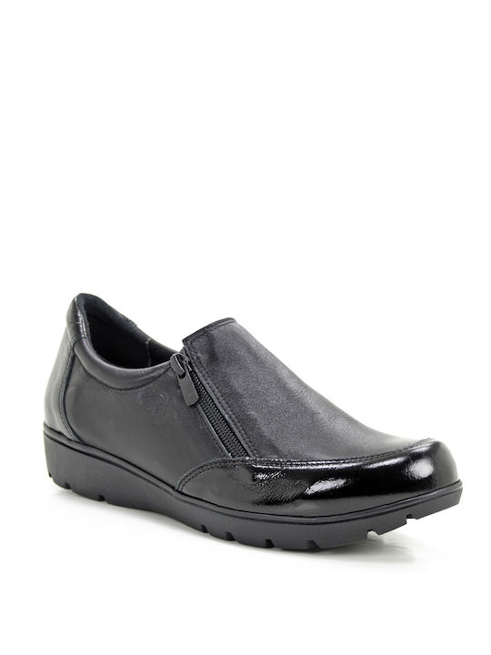 Pyramis Damen Slip-Ons Schwarz