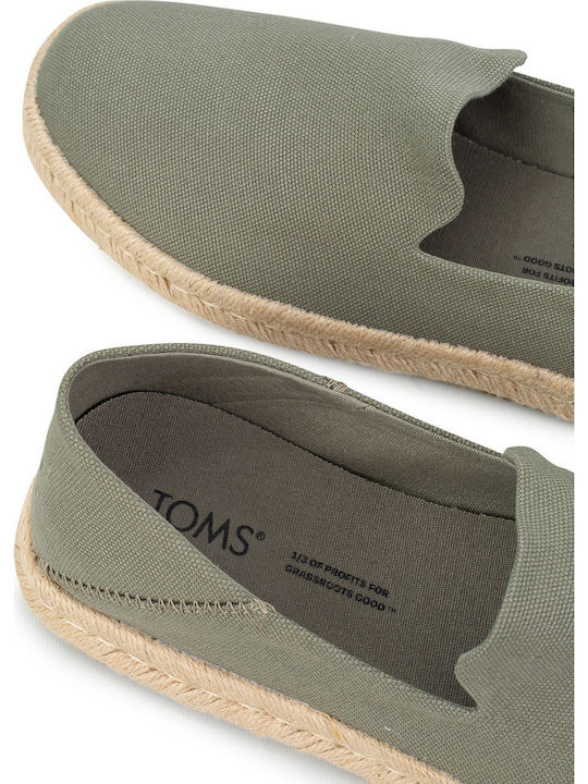 Santiago Men's Espadrilles in Green Color