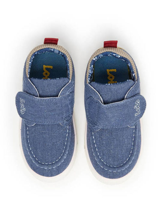Boys Fabric Moccasins Blue