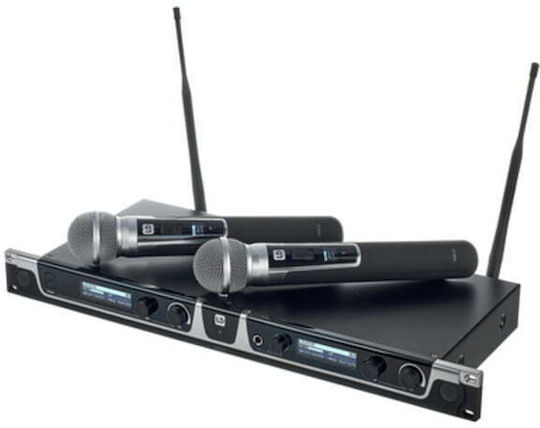 LD Systems U505 HHD 2 (584 - 608MHz) Σετ Ασύρματο Δυναμικό Μικρόφωνο Χειρός για Φωνητικά