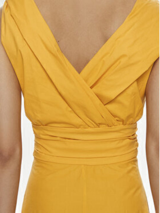 Summer Maxi Dress for Wedding and Christening Orange
