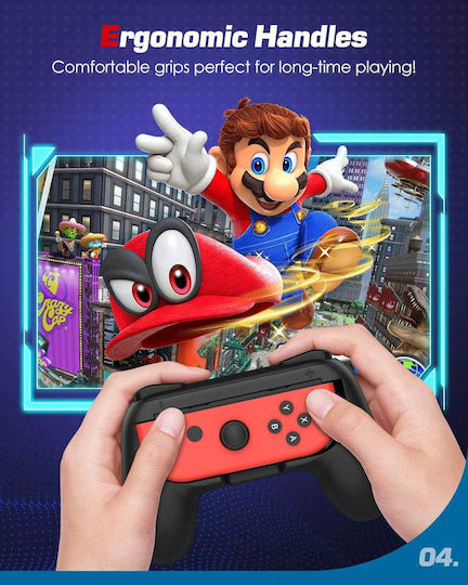 Nintendo MoKo Lily Зарядна станция за 2 контролера Превключвател / Превключвател OLED Черен
