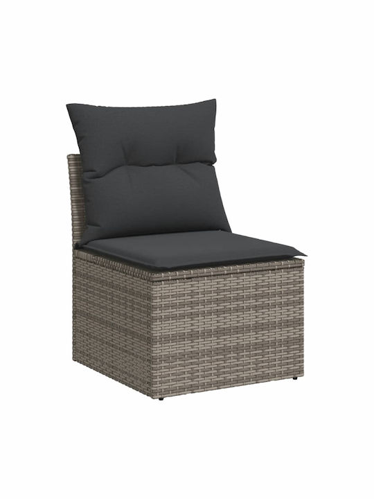 Canapea Cu Patru Locuri De Exterior Din Rattan Cu Perne 55x55x69cm