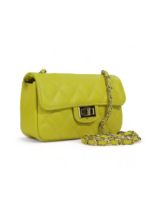 Passaggio Leather Leather Women's Bag Shoulder Yellow