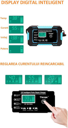 Încărcător Baterie Auto & Motocicletă 12V
