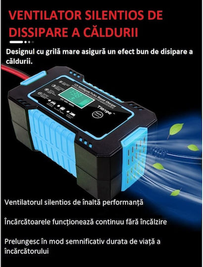Încărcător Baterie Auto & Motocicletă 12V