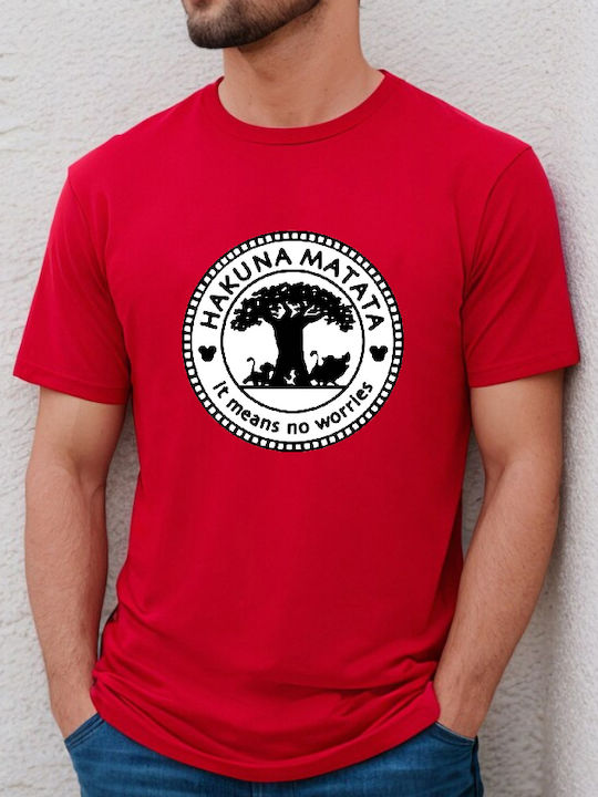 Fruit of the Loom Lion King Hakuna Matata Original T-shirt Βαμβακερό Lion King Hakuna Matata