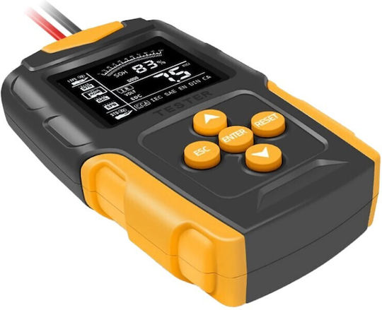 30239-408 Ψηφιακό Battery Tester με Κροκοδειλάκια