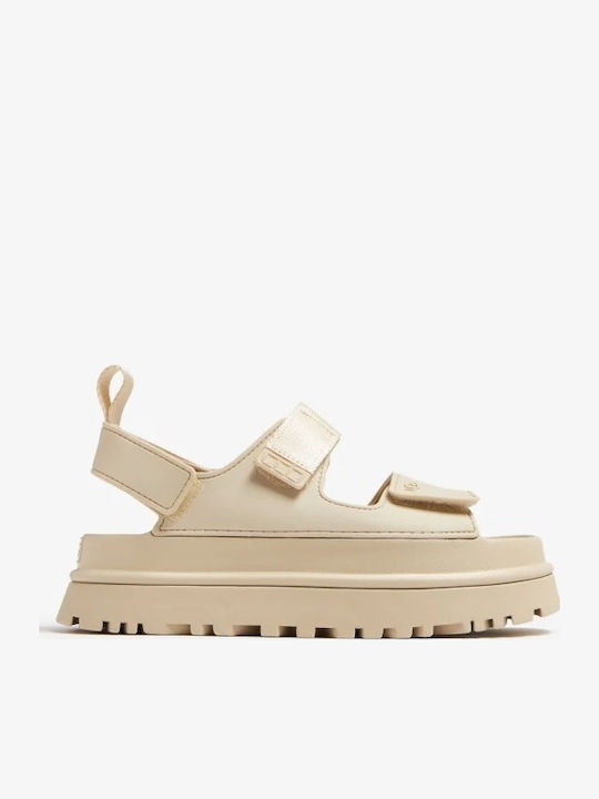 GoldenGlow Women's Flat Sandals sea salt Regular Fit