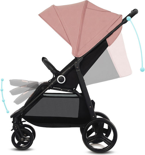 Kinderkraft Grande Plus Cărucior pentru Bebeluși Potrivit pentru Nou-născut Roz 9.8kg