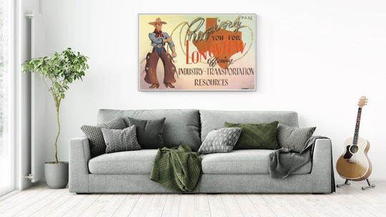 Roping You For Longview Offering, Industry - Transportation Resources Gemälde auf Leinwand 65x40cm