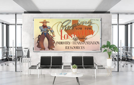 Roping You For Longview Offering, Industry - Transportation Resources Gemälde auf Leinwand 65x40cm