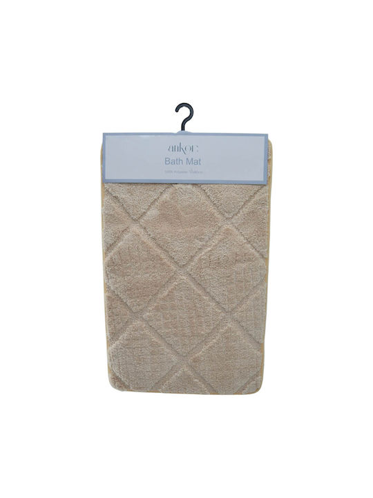 Ankor Non-Slip Bath Mat 831234 Beige 50x80cm