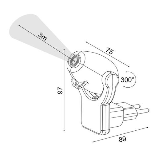 Led Παιδικό Φωτιστικό Projector Φωτάκι Νυκτός με Προβολή Σχεδίων Ροζ