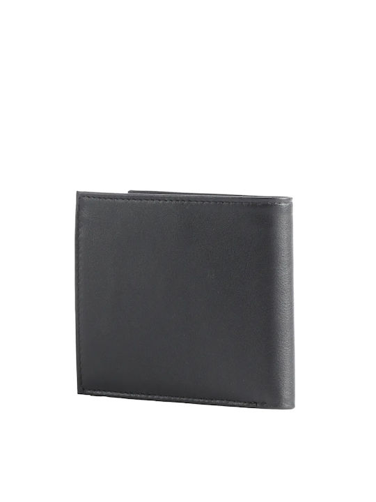 Mandarina Duck Men's Leather Card Wallet with RFID Black