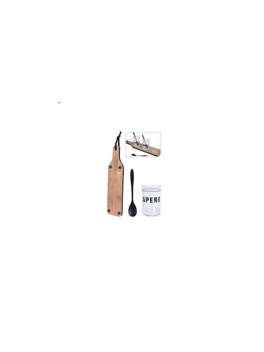 Koopman Hölzernes Ordnungshüter Braun Ø5xH1cm W32xL8xH1cm 1Stück
