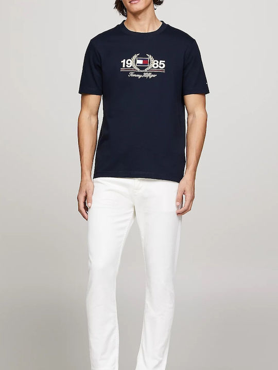 Tommy Hilfiger Herren T-Shirt Kurzarm Marineblau