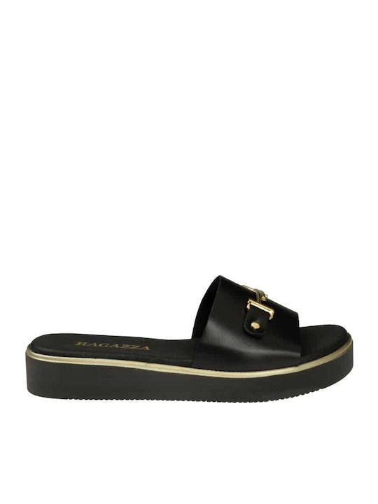 Sandale Casual Damă Din Piele Negre