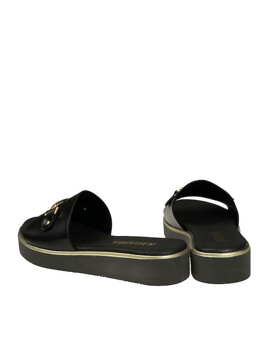 Sandale Casual Damă Din Piele Negre