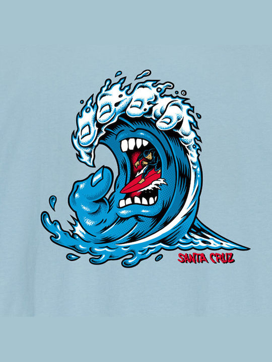 Santa Cruz Men's Short Sleeve T-shirt Light Blue