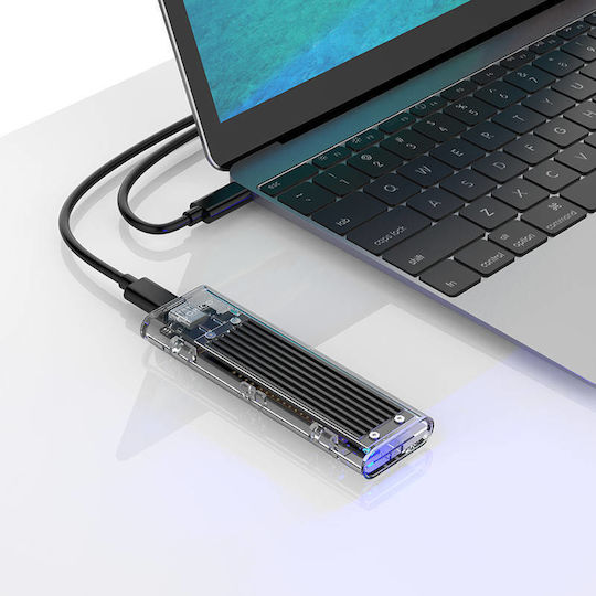 Orico Case for Hard Drive M.2 SATA III with Connection USB 3.1 Type-C TCM2-C3-BK-BP