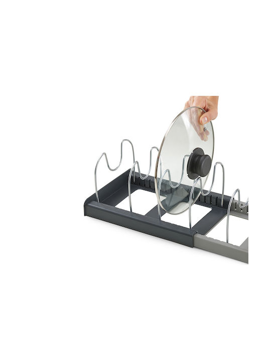 Suport Pentru Oale Și Tigăi Din Plastic 56x21x16cm Gri