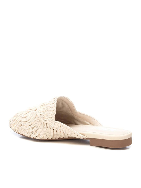 Flat Mules σε Μπεζ Χρώμα