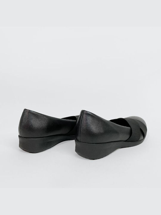 Adam's Shoes Anatomic Synthetic Leather Ballerinas Black