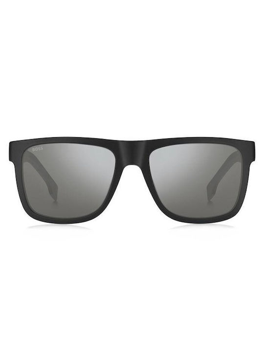 Hugo Boss Bărbați Ochelari de soare cu Negru Din plastic Rame și Argint Oglindă Lentilă HG 1647/S 003/T4