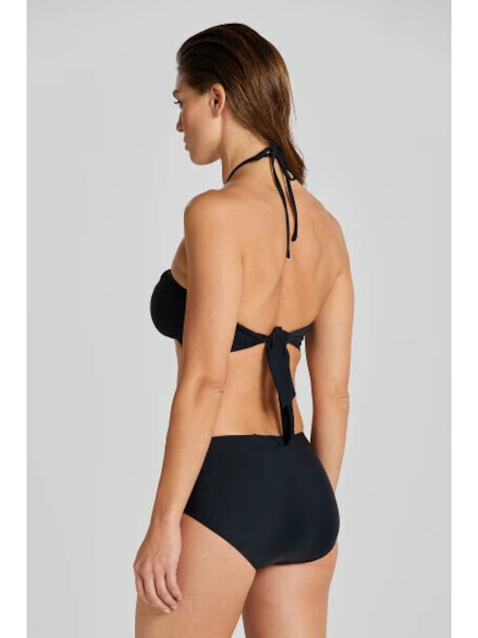 Gant Bikini Set Strapless Top & Slip Bottom Black