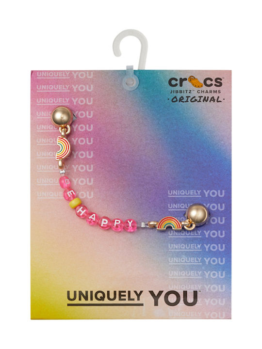 Crocs Jibbitz Charm Be Happy Chain Ροζ