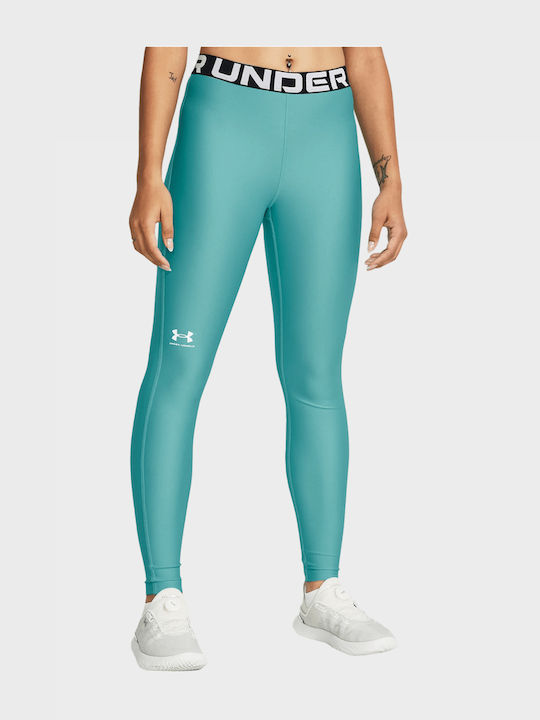 Heatgear Schulung Frauen Lang Leggings Hochgeschnitten Türkis