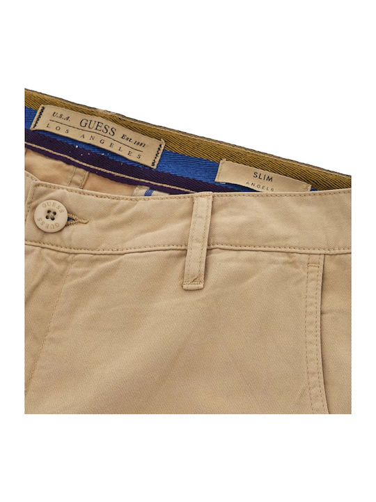 Trousers Chino in Slim Fit Beige