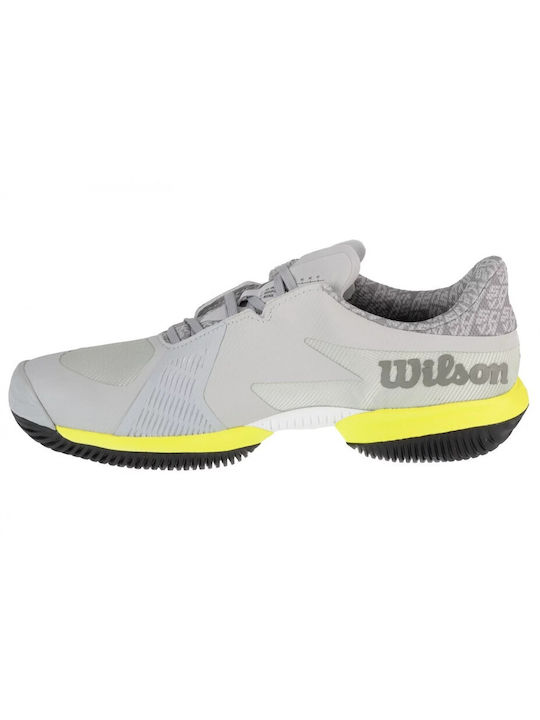 Wilson Men's Tennis Shoes for Clay Courts Gray