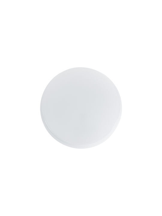 GloboStar Outdoor Ceiling Flush Mount with Integrated LED in White Color 61012