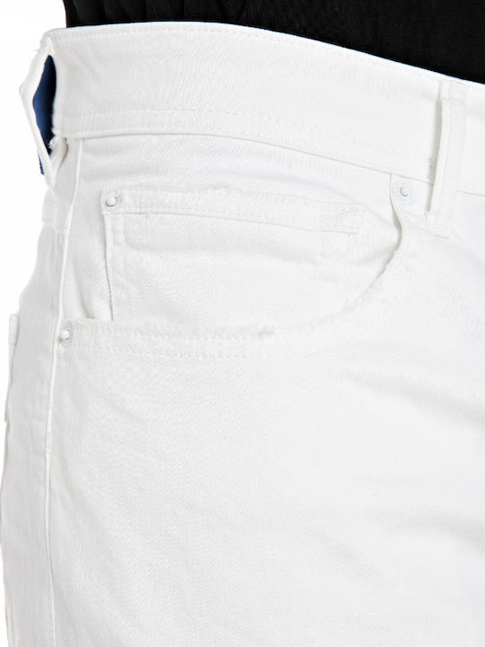 Herren Jeanshosen Elastisches Regular Anwendung Weiß