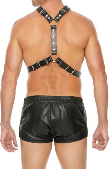 Harness With Metal Spots - Black
