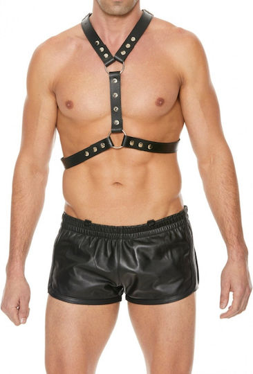 Harness With Metal Spots - Black