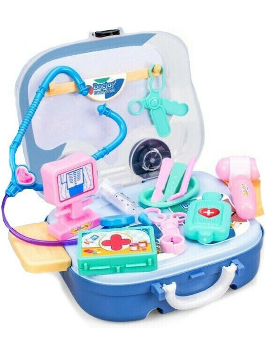 Super Koffer mit Rollen - Rucksack Kleiner Doktor 22 Teile Zita Toys
