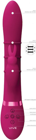 Vive Vibrator Kaninchen 24cm Rosa