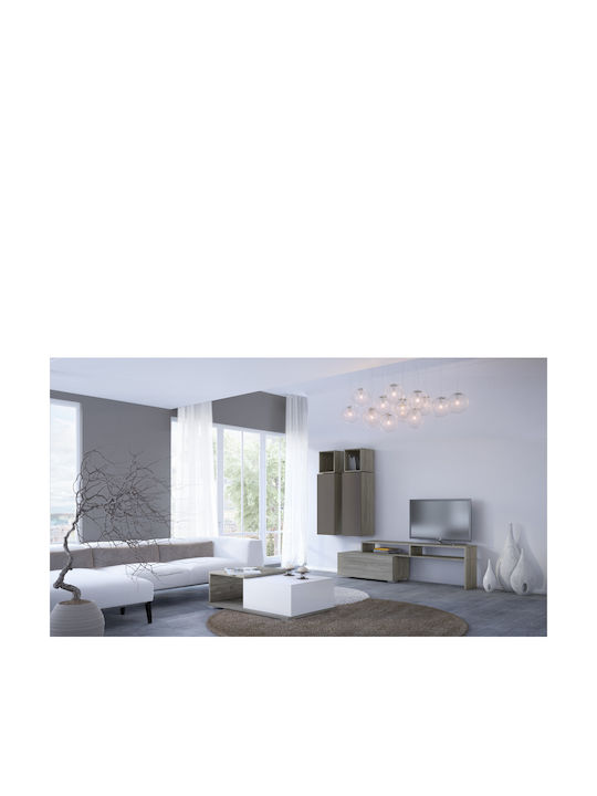 Living Room TV Unit Gray L101xW45xH200cm