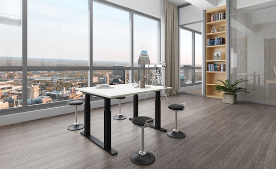 Action Desk Block - White 860-1400x700x700x625/1275mm