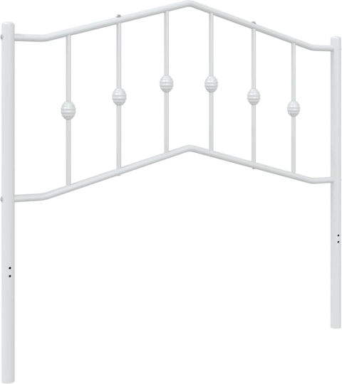 vidaXL Metallic White Bed Headboard 105x98cm