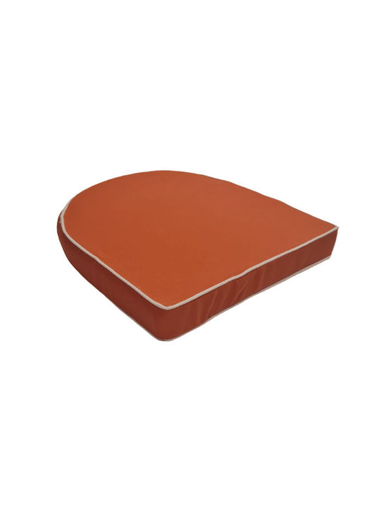 Be Comfy Αδιάβροχο Μαξιλάρι Καρέκλας Κήπου Πέταλο Orange 44x45εκ.