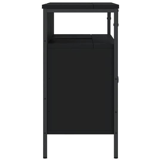 vidaXL Πάγκος χωρίς Νιπτήρα Μ60xΒ30xΥ60cm Μαύρο