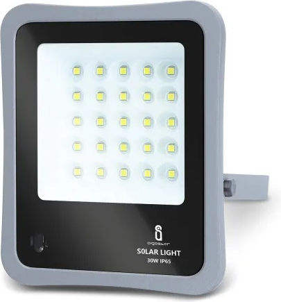 Aigostar Στεγανός Ηλιακός Προβολέας LED 30W Ψυχρό Λευκό 6500K IP65