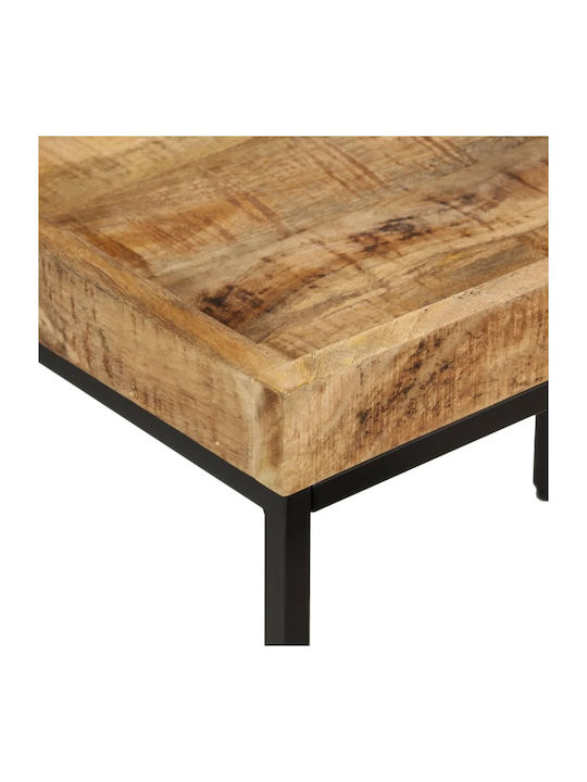 Rectangular Zigon Set Made of Solid Mango Wood 3 Pieces M50xW35xH40cm