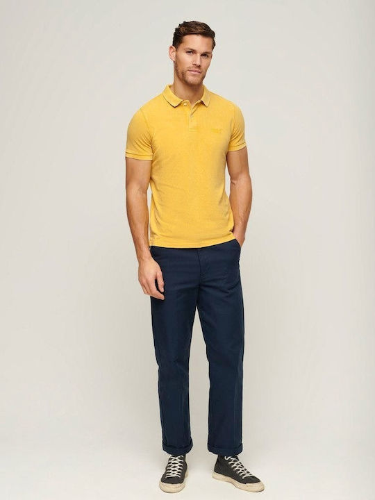 D2 Ovin Vint Polo T-Shirt Yellow