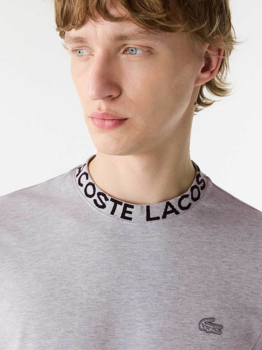 Lacoste Ανδρικό T-shirt Κοντομάνικο Γκρι