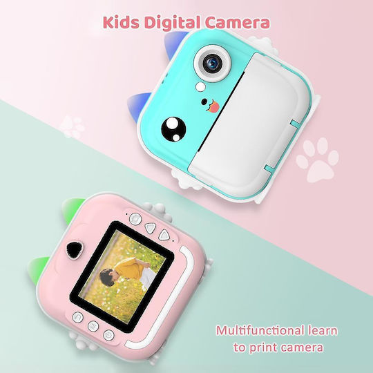 28929000-12 Children's Camera 20MP with Thermal Printing Optical Zoom 10x Light Blue